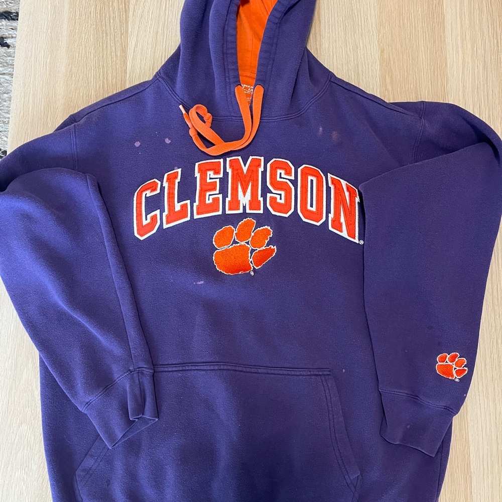 VINTAGE Clemson hoodie L